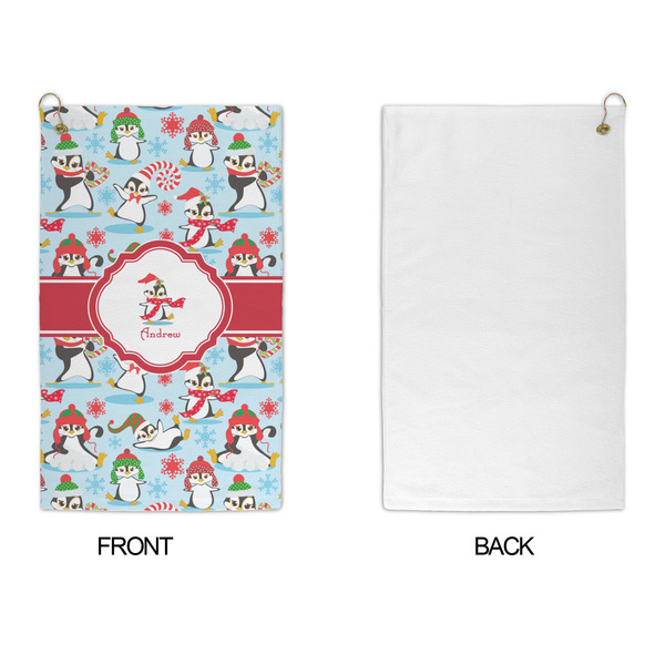 Christmas Penguins Microfiber Golf Towels - APPROVAL