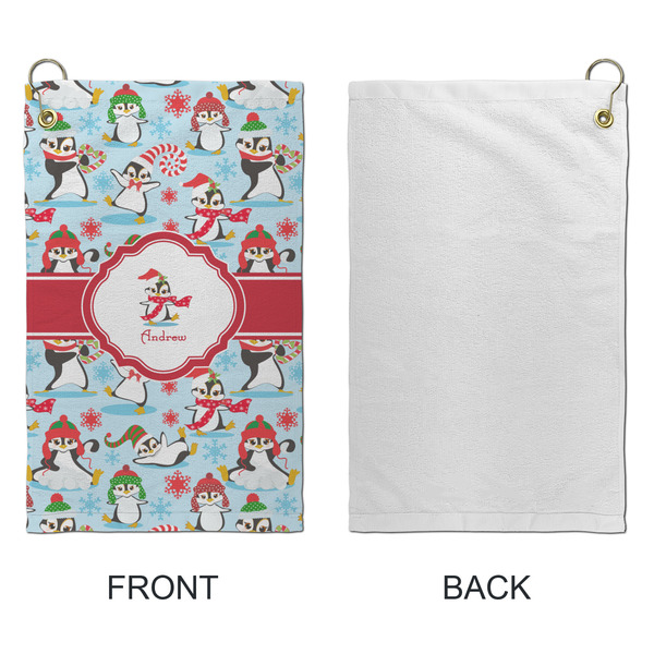 Christmas Penguins Microfiber Golf Towels - Small - APPROVAL