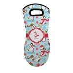 Christmas Penguins Neoprene Oven Mitt - Single w/ Name or Text