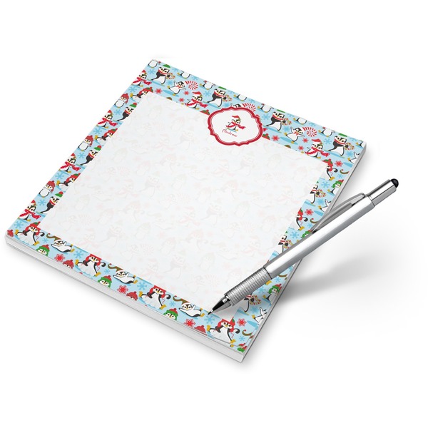 Custom Christmas Penguins Notepad (Personalized)