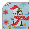 Christmas Penguins Octagon Placemat - Single front (DETAIL)