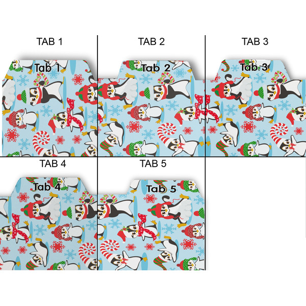 Christmas Penguins Page Dividers - Set of 5 - Approval