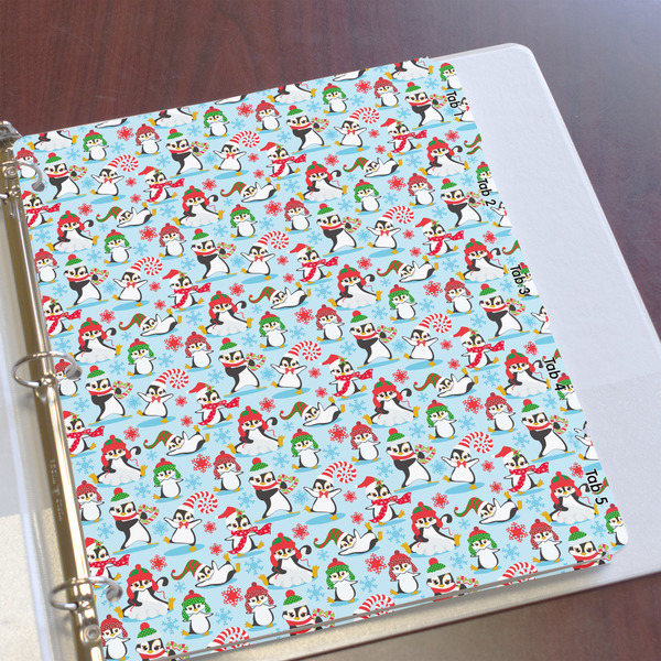 Christmas Penguins Page Dividers - Set of 5 - In Context