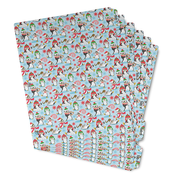 Christmas Penguins Page Dividers - Set of 6 - Main/Front