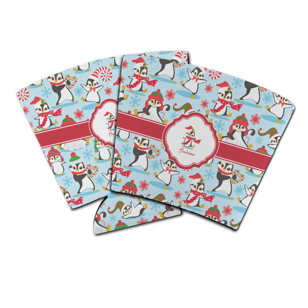 Custom Christmas Penguins Party Cup Sleeve (Personalized)