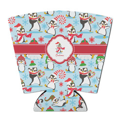 Christmas Penguins Party Cup Sleeve - with Bottom (Personalized)