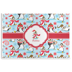 Christmas Penguins Disposable Paper Placemats (Personalized)