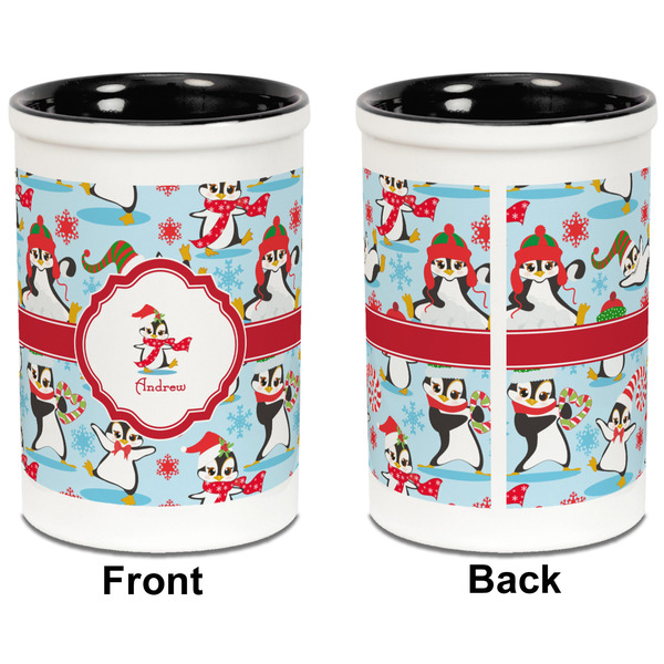 Christmas Penguins Pencil Holder - Black - approval