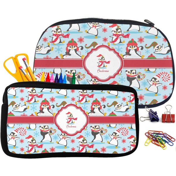 Christmas Penguins Pencil / School Supplies Bags Small and Medium