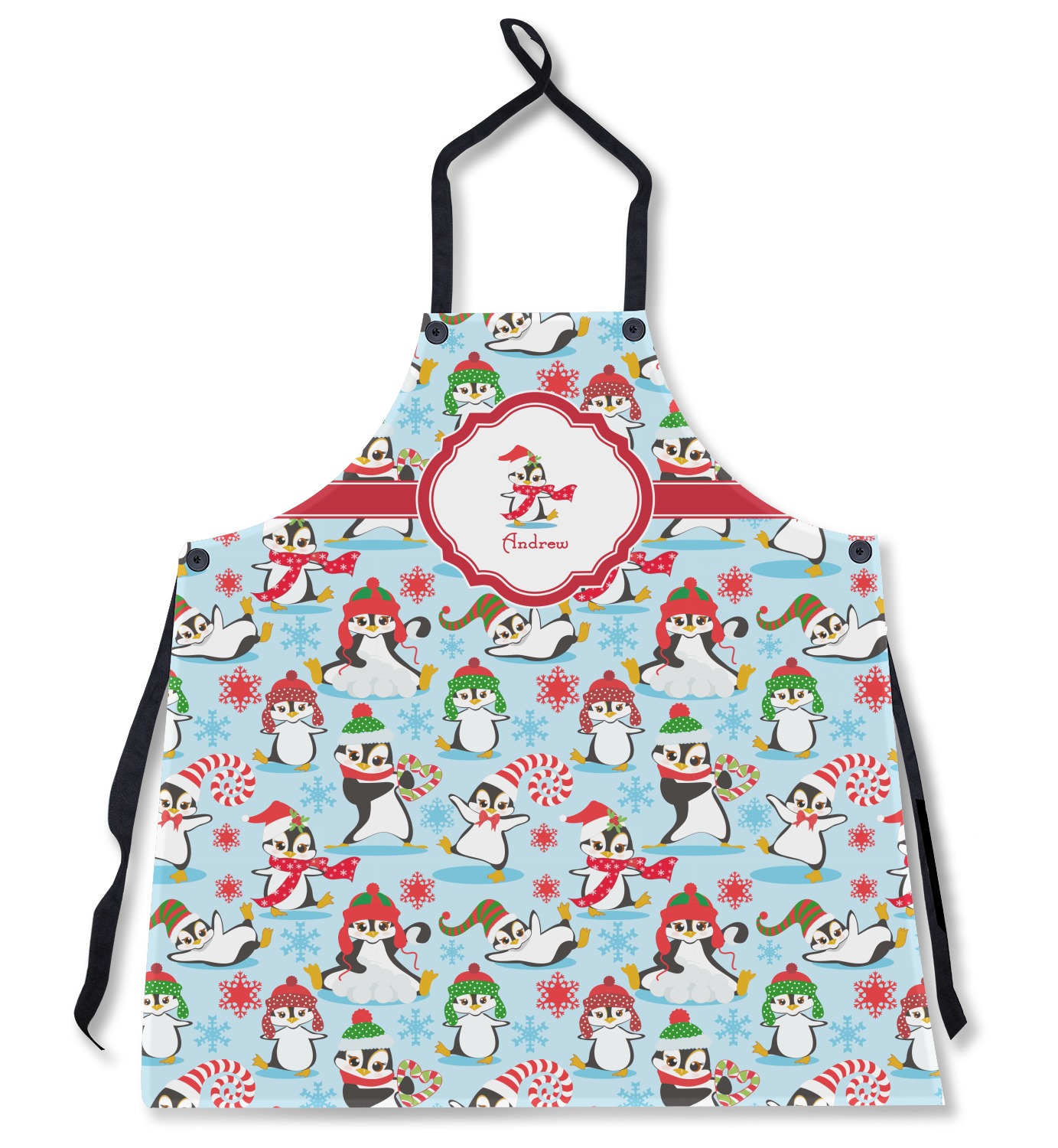 Christmas Penguins Apron (Personalized) YouCustomizeIt