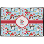 Christmas Penguins Door Mat - 36"x24" (Personalized)