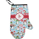 Christmas Penguins Right Oven Mitt (Personalized)