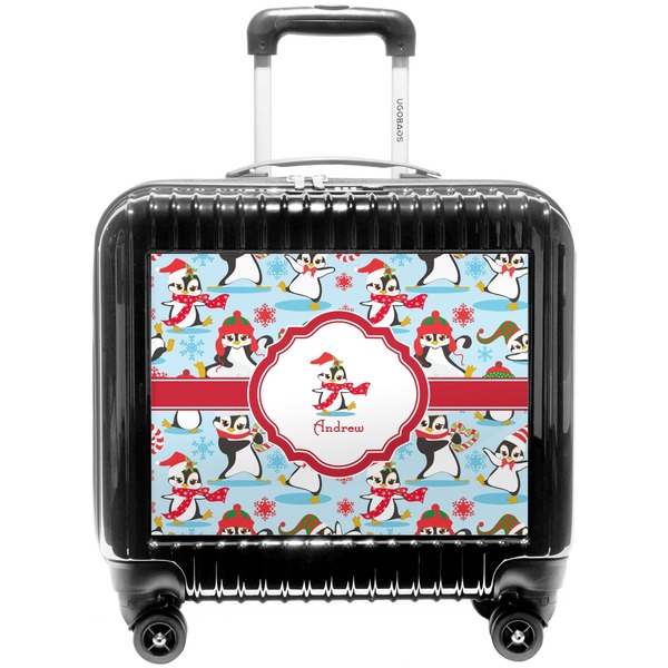 Custom Christmas Penguins Pilot / Flight Suitcase (Personalized)