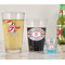 Christmas Penguins Pint Glass - Two Content - In Context