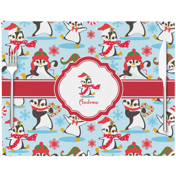 Christmas Penguins Placemat with Props