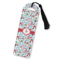 Christmas Penguins Plastic Bookmark (Personalized)