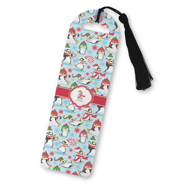 Custom Christmas Penguins Plastic Bookmark (Personalized)