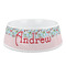 Christmas Penguins Plastic Dog Bowl - Medium (Personalized)