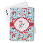Christmas Penguins Playing Cards (Personalized)