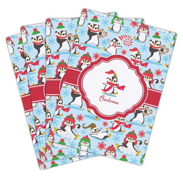 Christmas Penguins Playing Cards - Hand Back View
