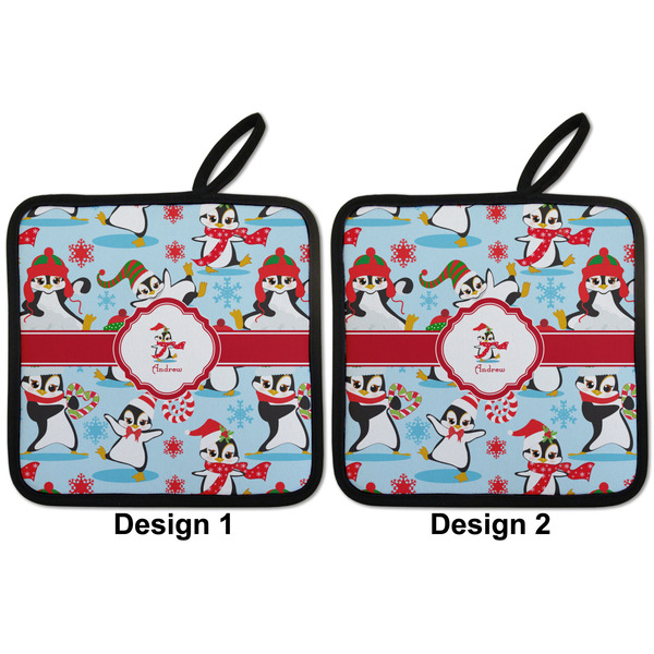 Christmas Penguins Pot Holders - Set of 2 APPROVAL