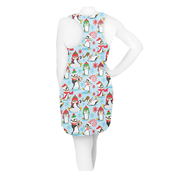 Christmas Penguins Racerback Dress - On Model - Back