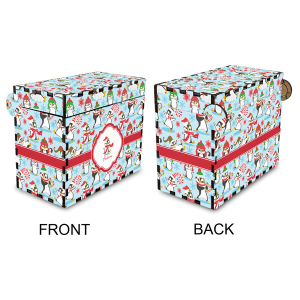 Christmas Penguins Recipe Box - Full Color - Approval