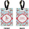 Christmas Penguins Rectangle Luggage Tag (Front + Back)