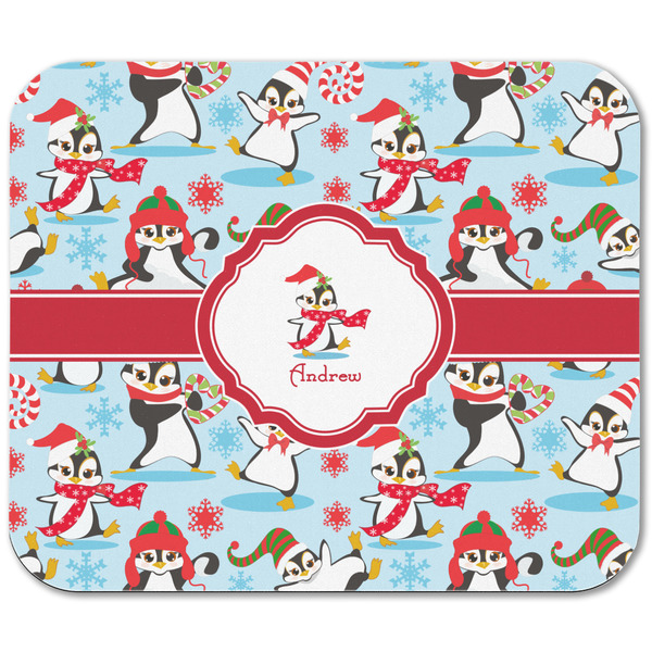 Christmas Penguins Rectangular Mouse Pad - APPROVAL