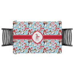 Christmas Penguins Tablecloth - 58"x58" (Personalized)
