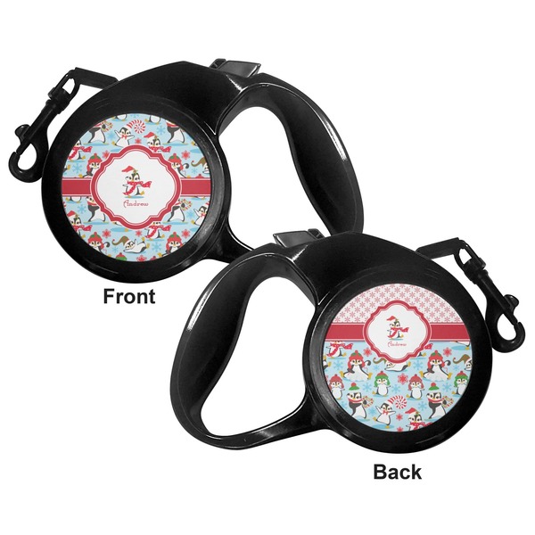 Christmas Penguins Retractable Dog Leash - Small - Apvl