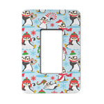 Christmas Penguins Rocker Style Light Switch Cover - Single Switch