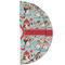 Christmas Penguins Round Linen Placemats - HALF FOLDED (double sided)