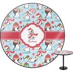 Christmas Penguins Round Table (Personalized)