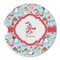 Christmas Penguins Sandstone Car Coaster - Single (Personalized)