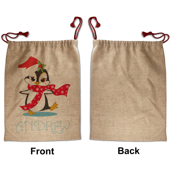 Christmas Penguins Santa Bag - Approval - Front