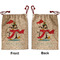 Christmas Penguins Santa Bag - Front and Back