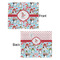 Christmas Penguins Security Blanket - Front & Back View