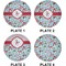 Christmas Penguins Set of Lunch / Dinner Plates (Approval)