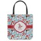 Christmas Penguins Canvas Tote Bag - Small - 13"x13" (Personalized)