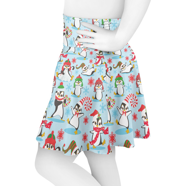 Christmas Penguins Skater Skirt - Side