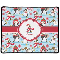 Christmas Penguins Large Gaming Mouse Pad - 12.5" x 10" (Personalized)