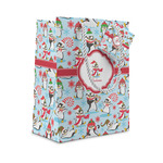 Christmas Penguins Small Gift Bag (Personalized)