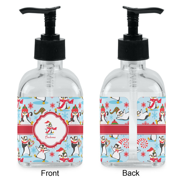 Christmas Penguins Glass Soap/Lotion Dispenser - Approval