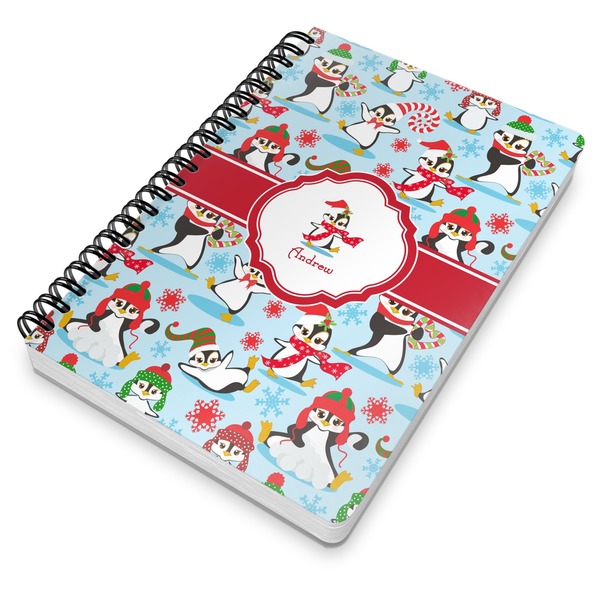 Christmas Penguins Spiral Journal 7 x 10 - Main