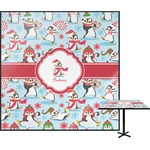 Christmas Penguins Square Table Top - 30" (Personalized)