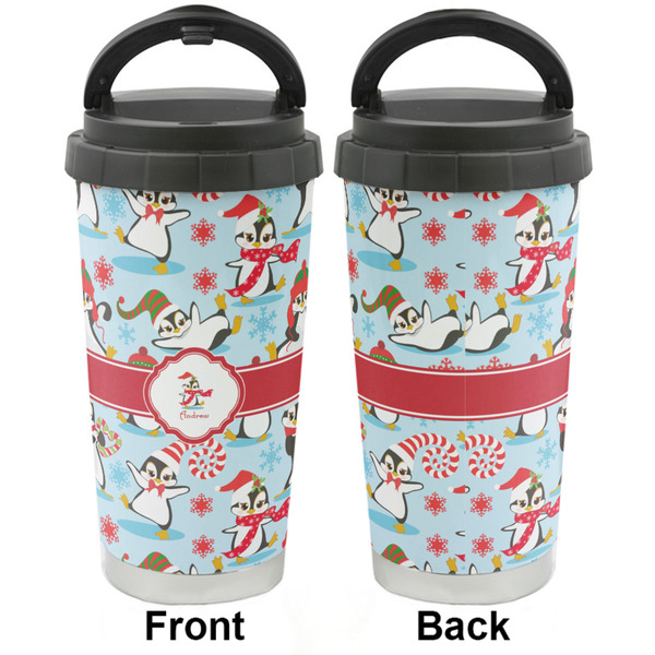 Christmas Penguins Stainless Steel Travel Cup - Apvl