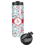 Christmas Penguins Stainless Steel Skinny Tumbler (Personalized)