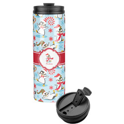 Christmas Penguins Stainless Steel Skinny Tumbler (Personalized)