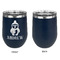 Christmas Penguins Stainless Wine Tumblers - Navy - Single Sided - Approval